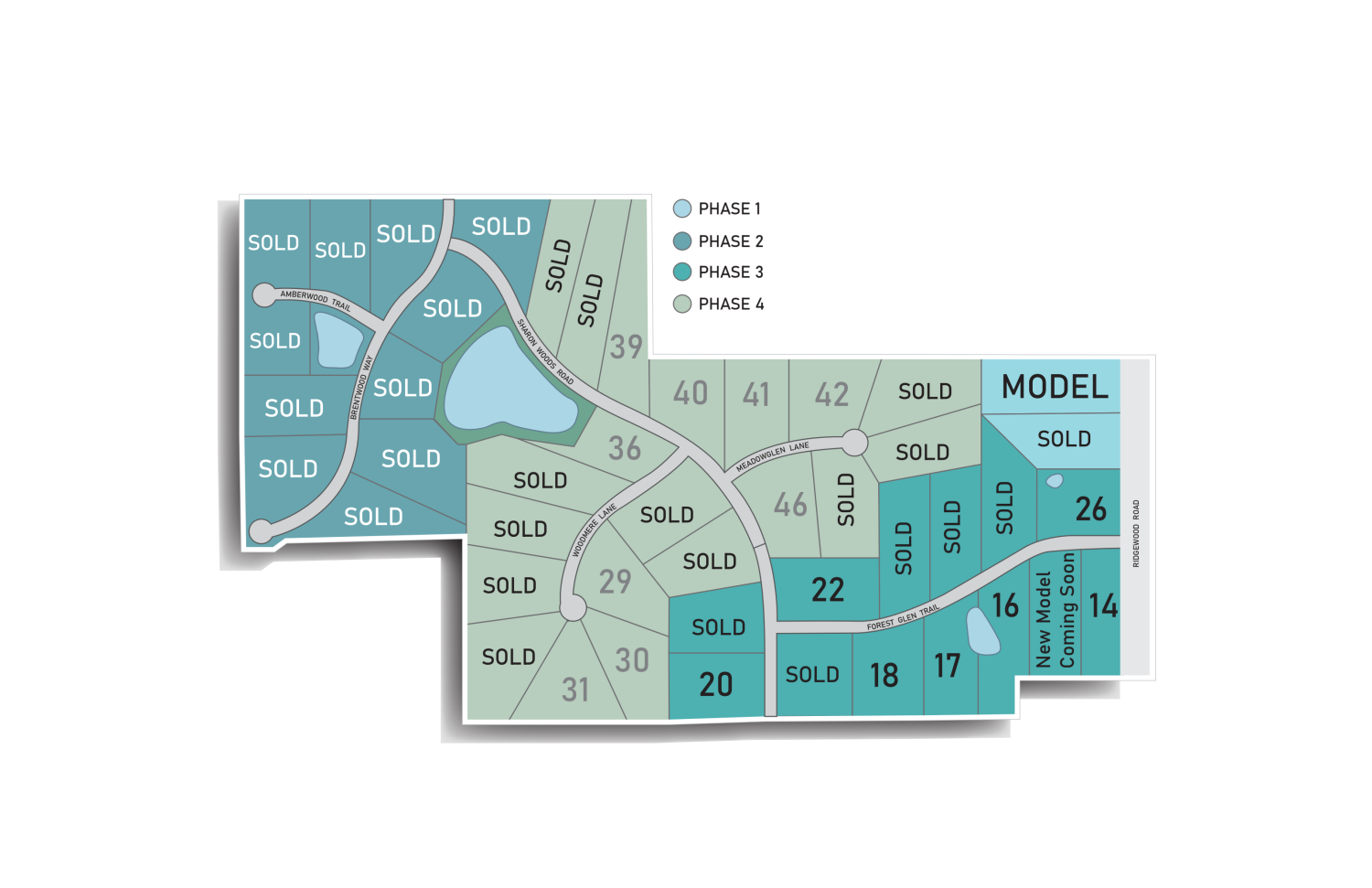 Lot map of Forest Glen