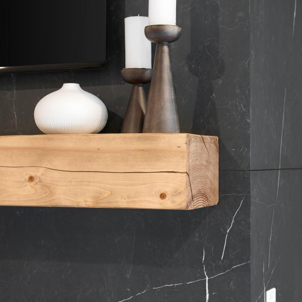 Lower level mantel