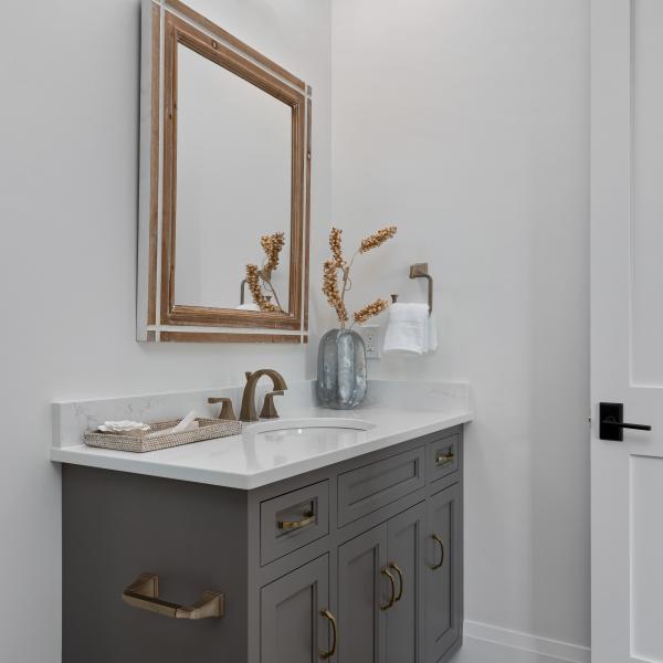 Model home guest bathroom