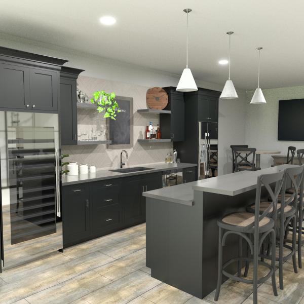 Basement bar