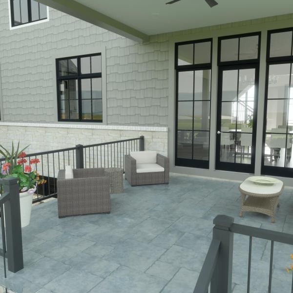 Rear porch