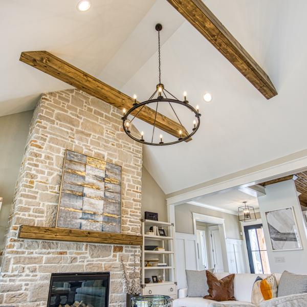 Living Room and Fireplace