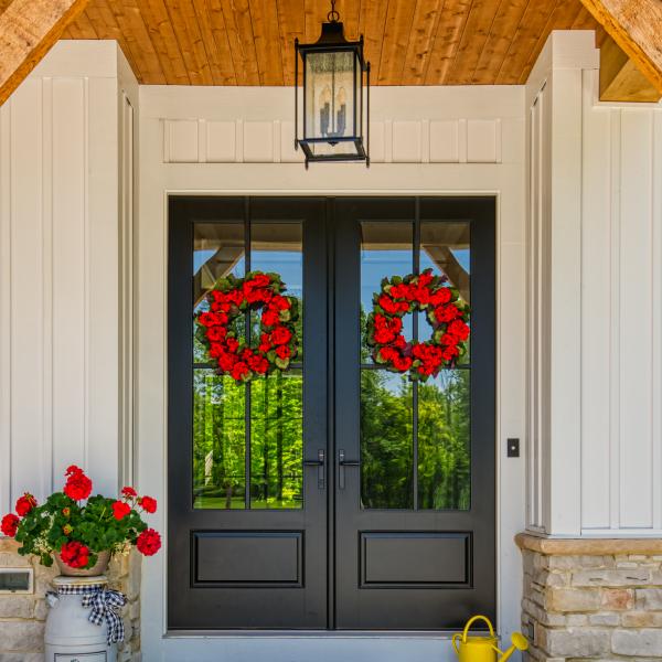 Modern Farmhouse from door 